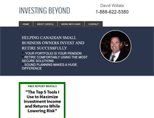 Tablet Screenshot of investingbeyond.com